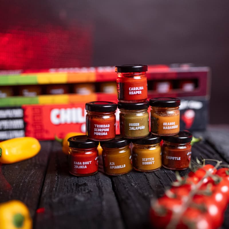 Ochutnávkova sada chilli mashů