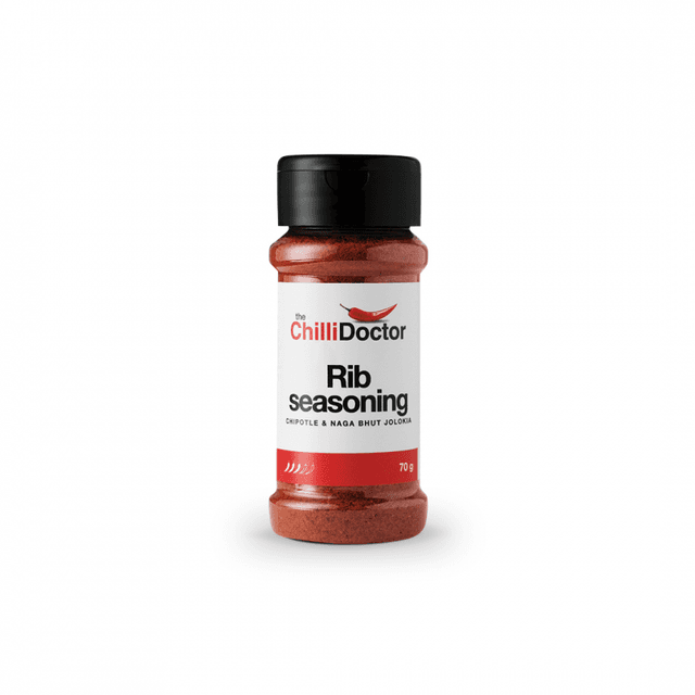 The Chilli Doctor Koření na žebra s chilli Chipotle a Naga Bhut Jolokia 70 g