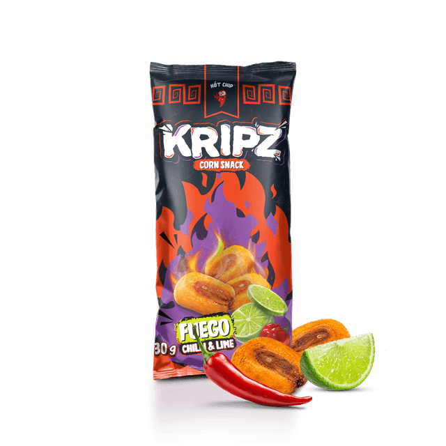 KRIPZ Smažená kukuřice Chilli & Limetka 30 g